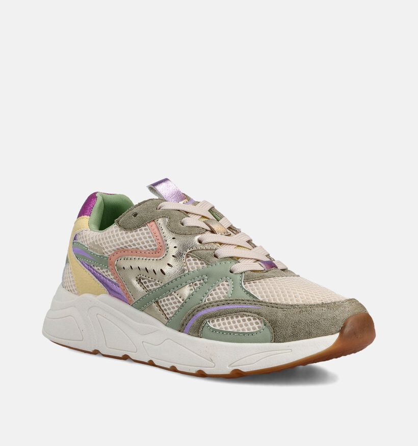 Posh by Poelman Groene Veterschoenen voor dames (368756) - geschikt voor steunzolen