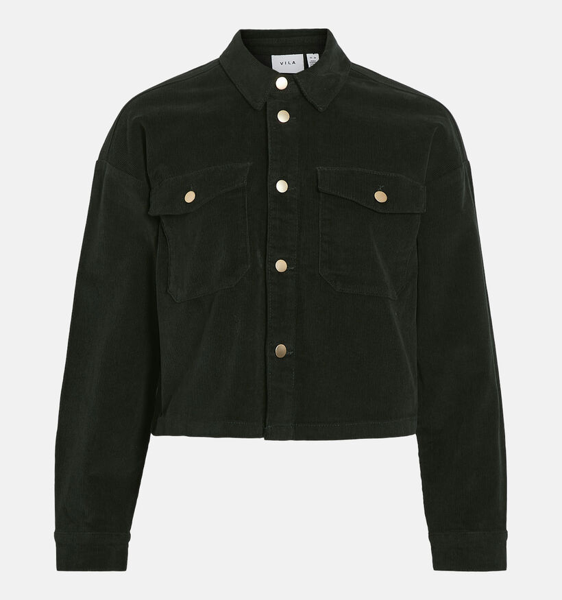 Vila Frost Groene Corduroy jas voor dames (348737)