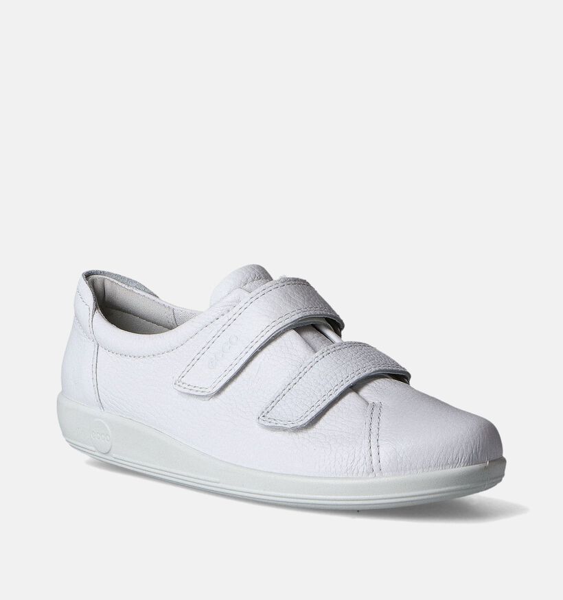 ECCO Witte Velcroschoenen voor dames (353348) - geschikt voor steunzolen