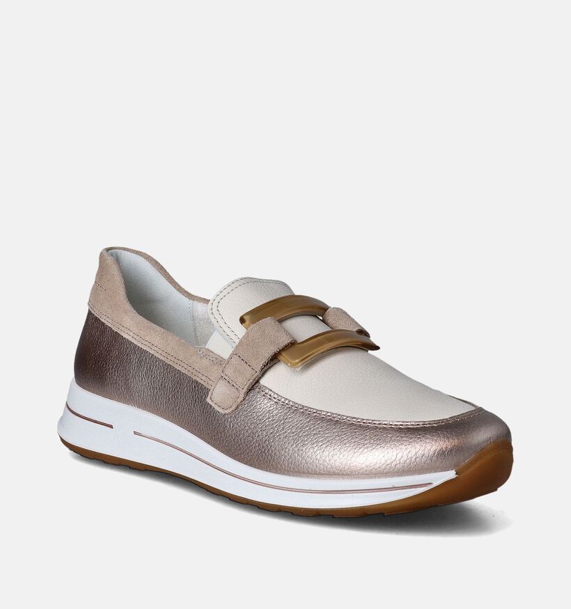 Ara Osaka High Soft Mocassins en Or pour femmes (355197) - pour semelles orthopédiques