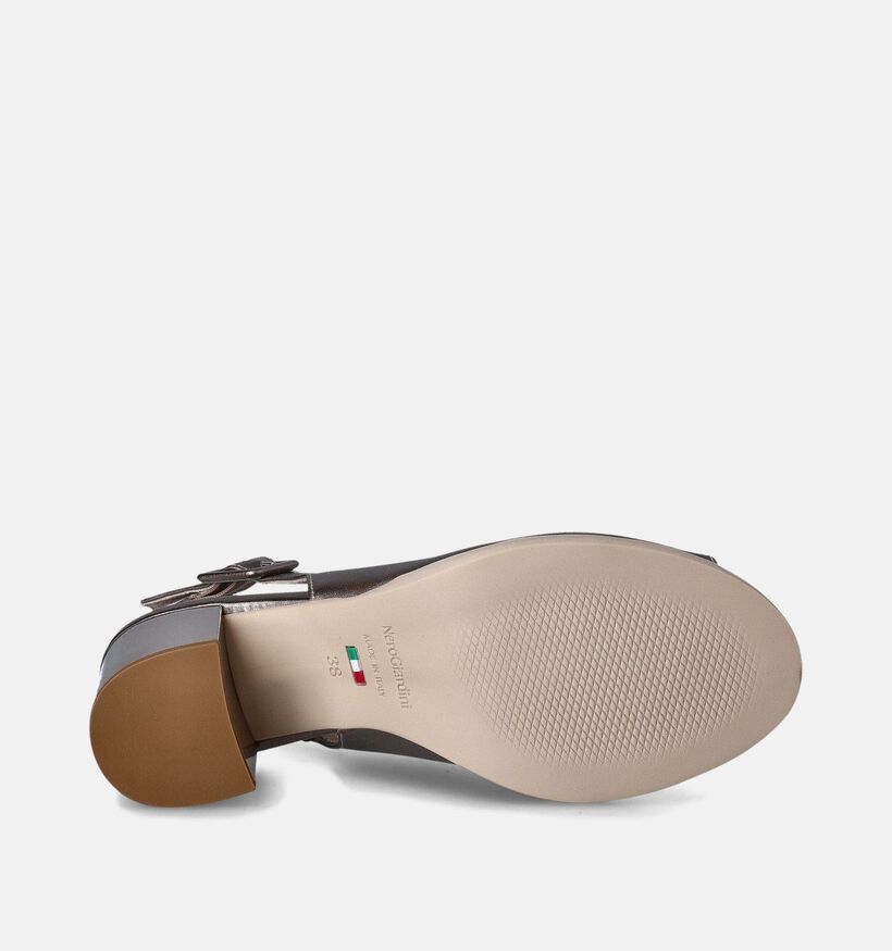NeroGiardini Bronzen Sandalen met blokhak voor dames (358356)
