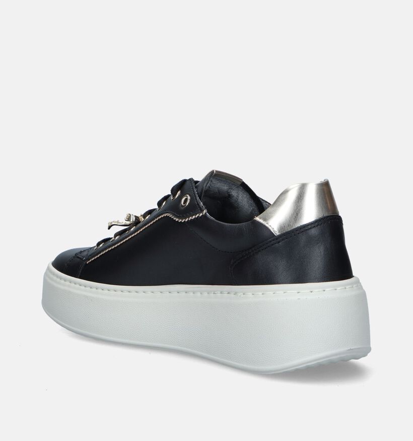 NeroGiardini Zwarte Sneakers voor dames (345563) - geschikt voor steunzolen