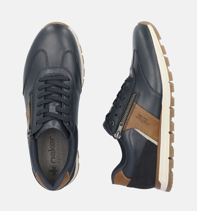 Rieker Chaussures à lacets en Bleu pour hommes (351301) - pour semelles orthopédiques