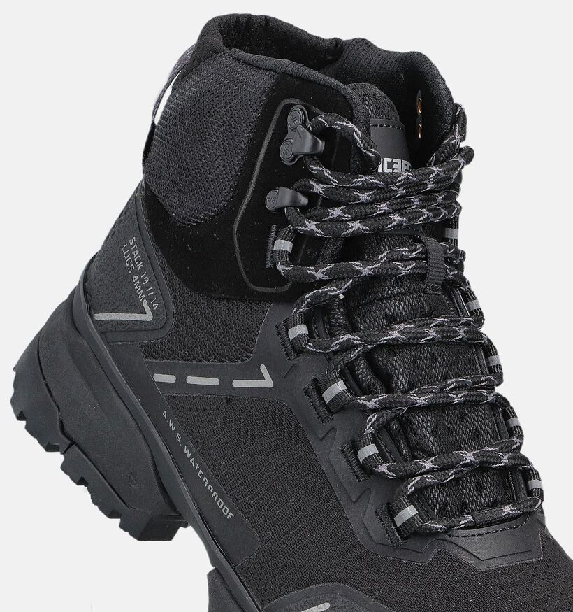 ICEPEAK Alei Zwarte Wandelschoenen voor dames (361861) - geschikt voor steunzolen