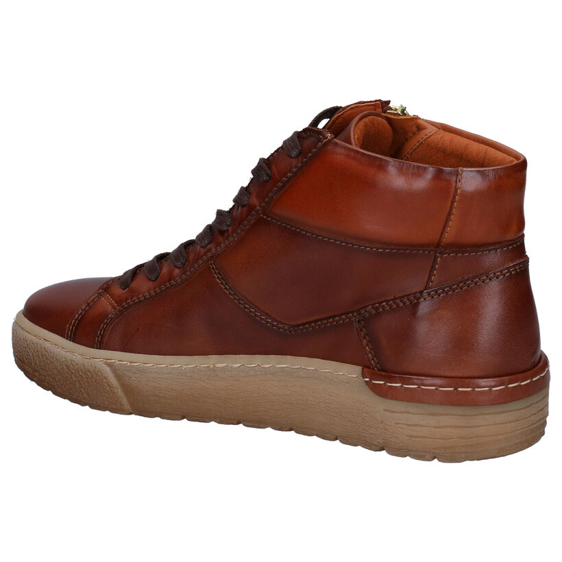 Pikolinos Vitoria Cognac Enkellaarzen in leer (298080)