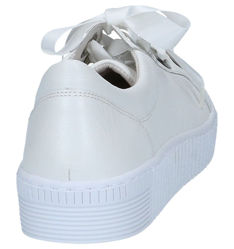 Witte Veterschoenen Gabor Best Fitting in leer (245524)