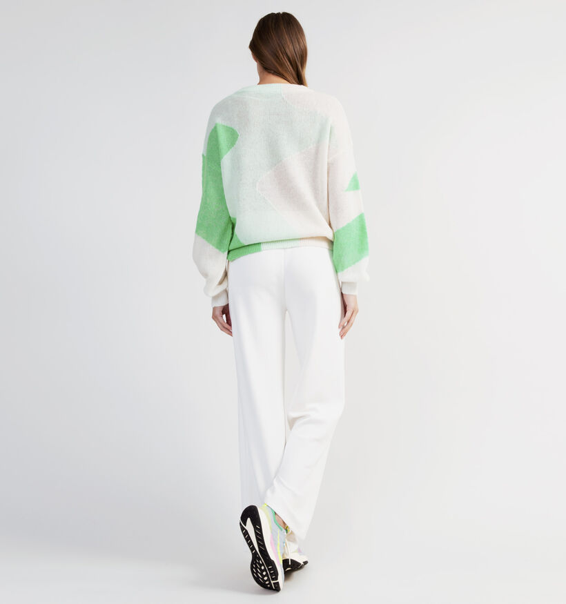 comma Groene Kleurrijke Trui (327312)