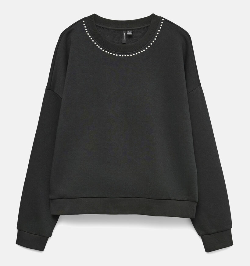 Vero Moda Lotte Studs Sweatshirt en Noir pour femmes (364546)