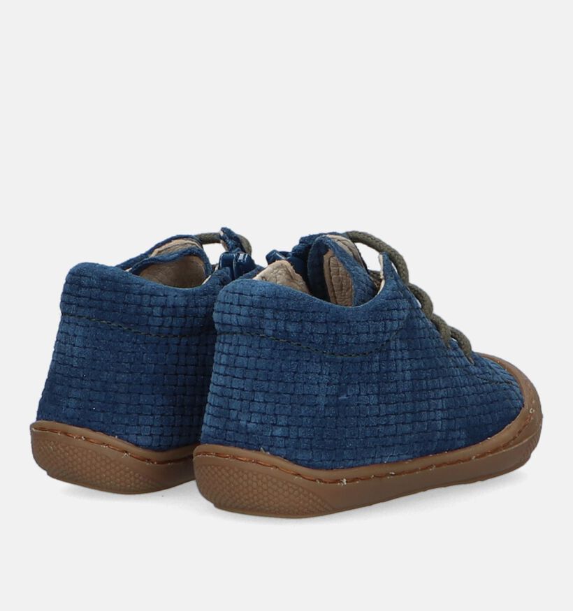 Naturino Cocoon Blauwe Babyschoenen voor meisjes, jongens (331515) - geschikt voor steunzolen