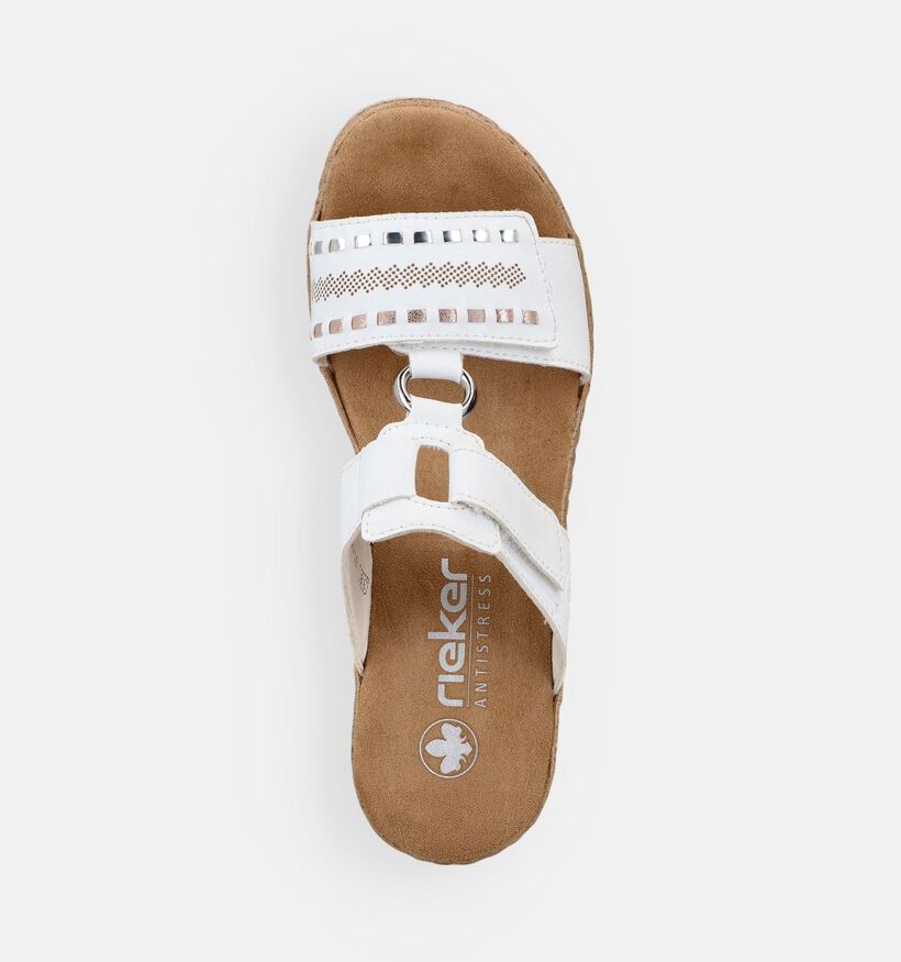 Rieker Nu-pieds en Blanc pour femmes (370383)