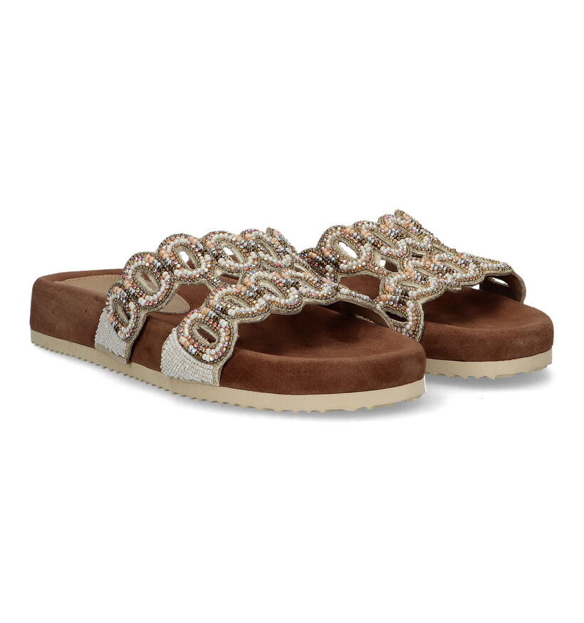 Lazamani Beige Slippers voor dames (323943)