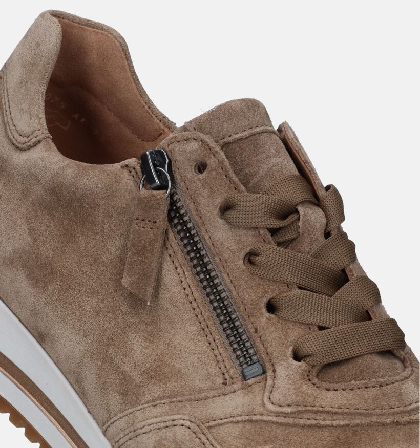 Gabor OptiFit Groene Sneakers voor dames (331148) - geschikt voor steunzolen