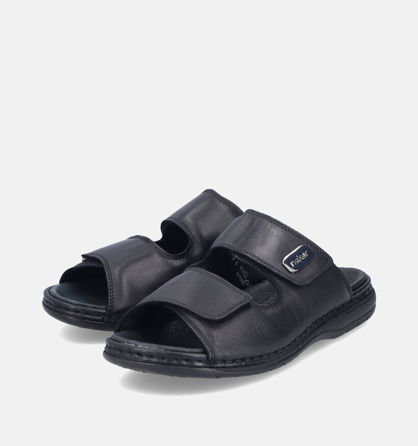 Rieker Zwarte Slippers voor heren (354826)