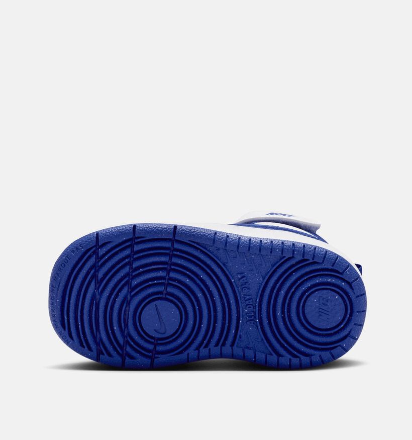 Nike Court Borough Baskets montantes en Bleu pour garçons (364599) - pour semelles orthopédiques