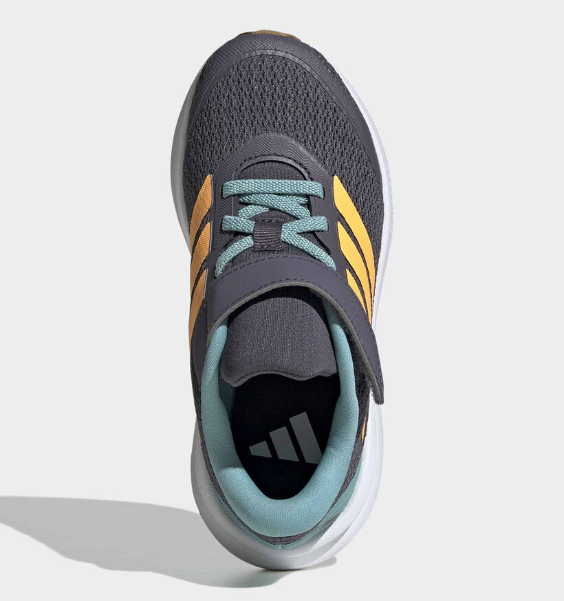 adidas Runfalcon Donkergrijze Sneakers voor jongens (375553) - geschikt voor steunzolen