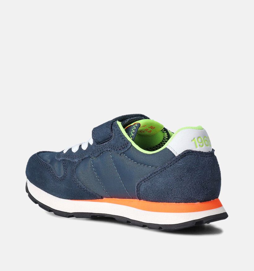 Sun68 Tom Fluo Baskets en Bleu foncé pour filles, garçons (352440) - pour semelles orthopédiques