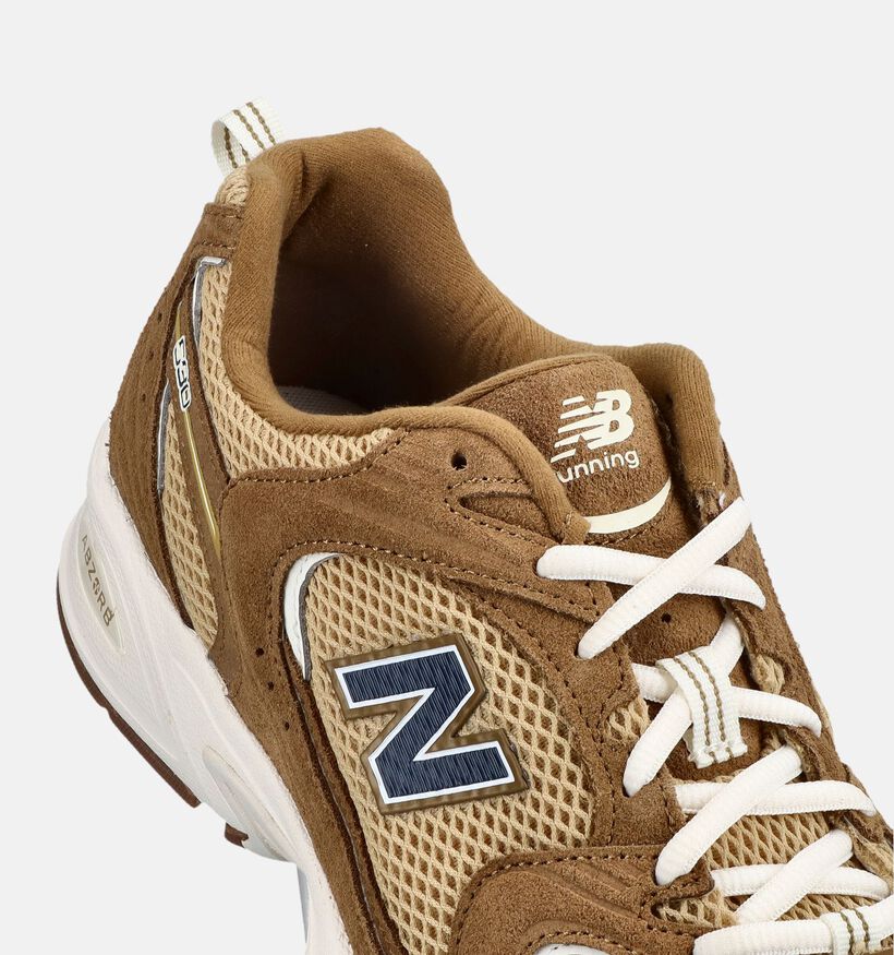 New Balance 530 Baskets basses en Marron pour hommes (375114) - pour semelles orthop&eacute;diques