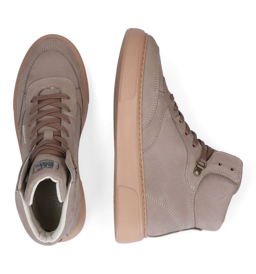 Bullboxer Ecru Hoge Schoenen voor dames (298794) - geschikt voor steunzolen
