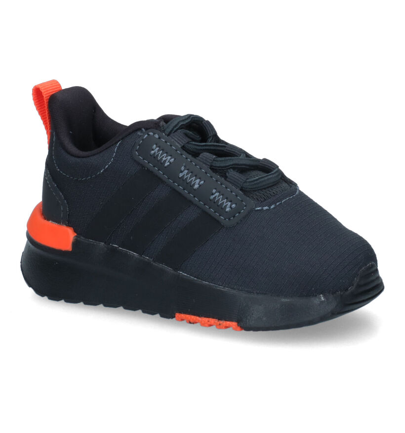 adidas Racer TR21 I Zwarte Sneakers voor jongens (311321) - geschikt voor steunzolen