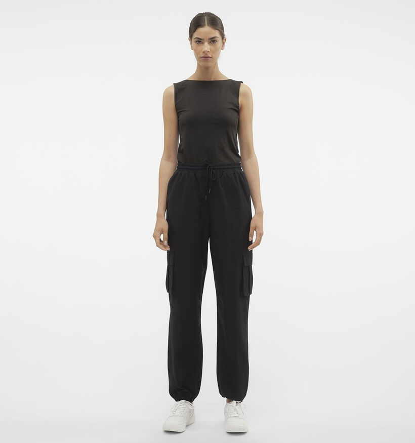 Vero Moda Kimberly Pantalon cargo en Noir L30 pour femmes (341992)
