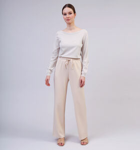 Pieces Talia Beige Joggingbroek voor dames (357376)