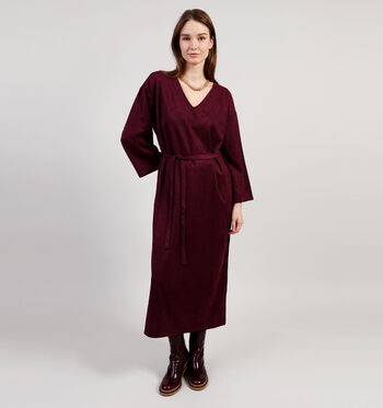 Robe longue bordeaux