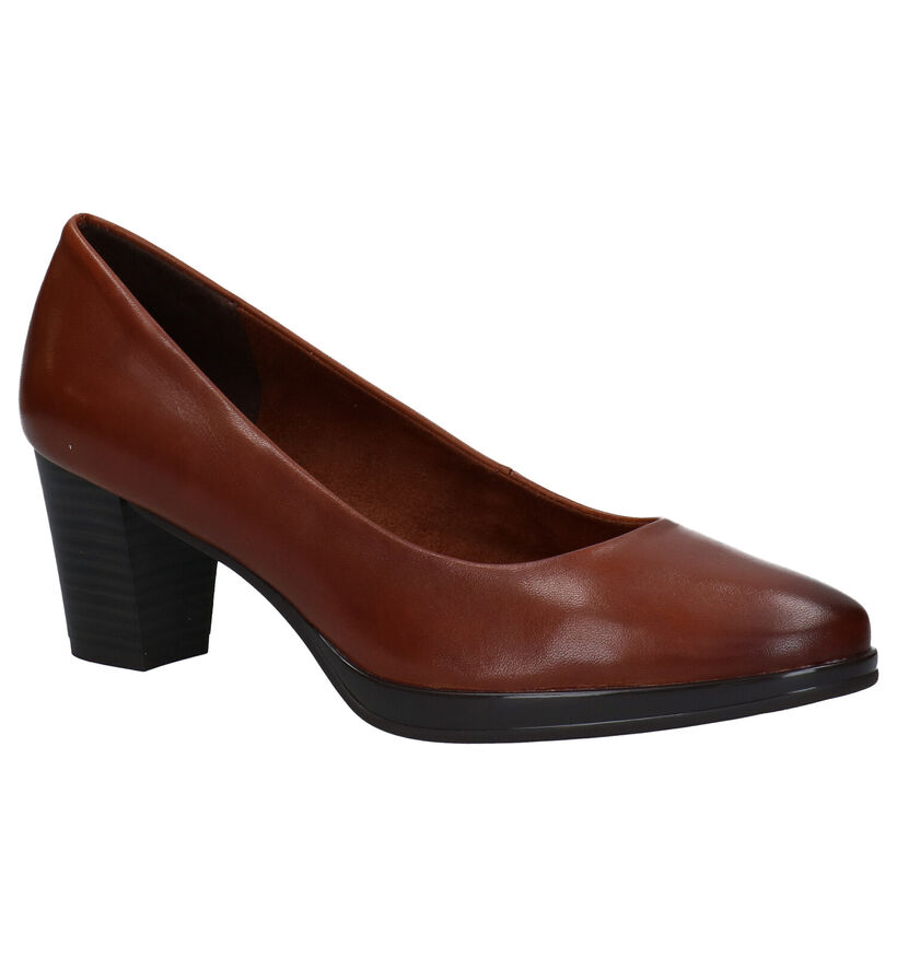 Jana Escarpins classique en Cognac en cuir (280892)