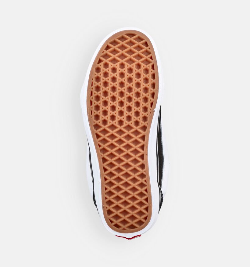 Vans Knu Skool Baskets en Noir/Blanc pour filles, gar&ccedil;ons (368993)