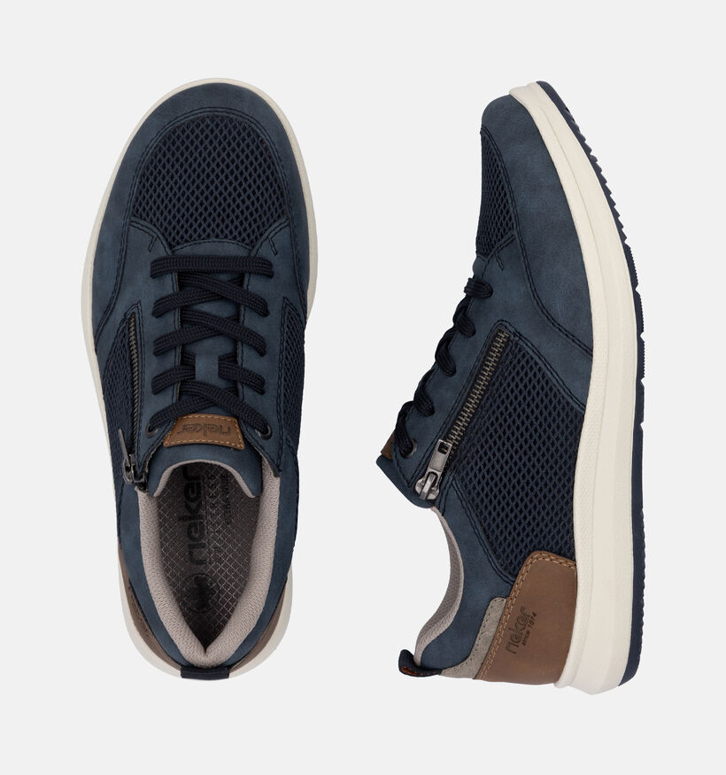 Rieker Chaussures à lacets en Bleu pour hommes (351315) - pour semelles orthopédiques
