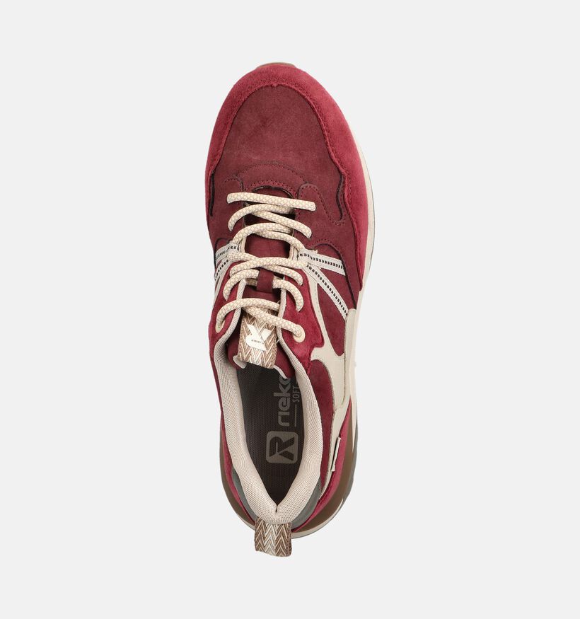 Rieker R-TEX Baskets en Bordeaux pour femmes (376585) - pour semelles orthop&eacute;diques