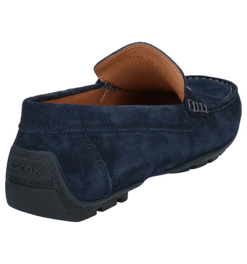 Geox Mocassins en Bleu foncé en nubuck (266706)