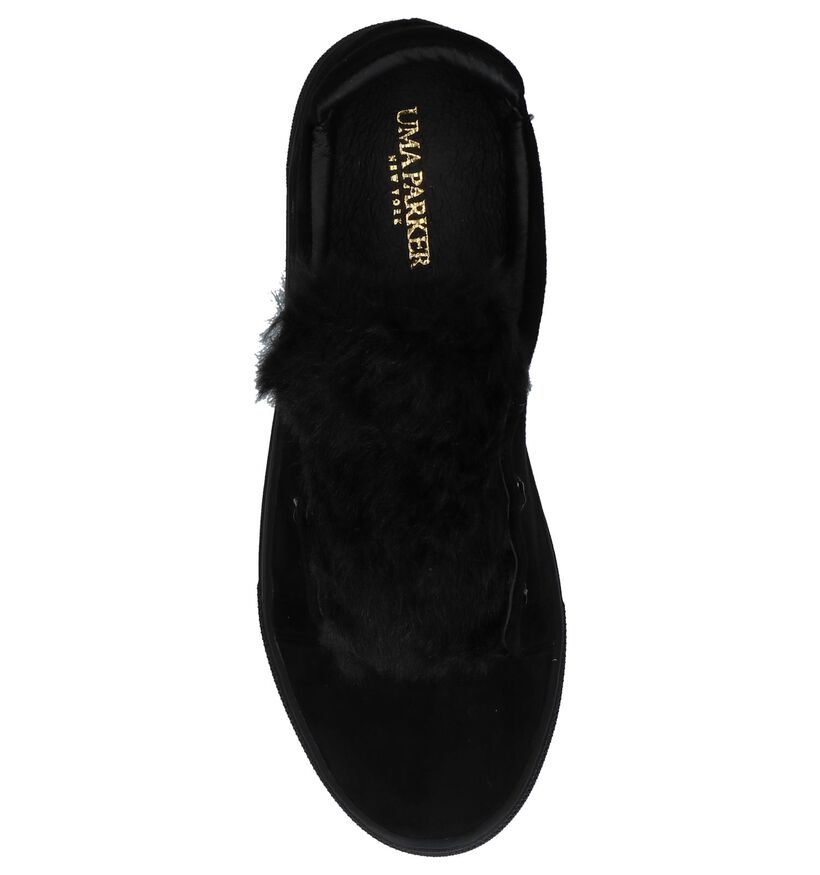 Uma Parker Baskets slip-on en Noir en textile (230531)