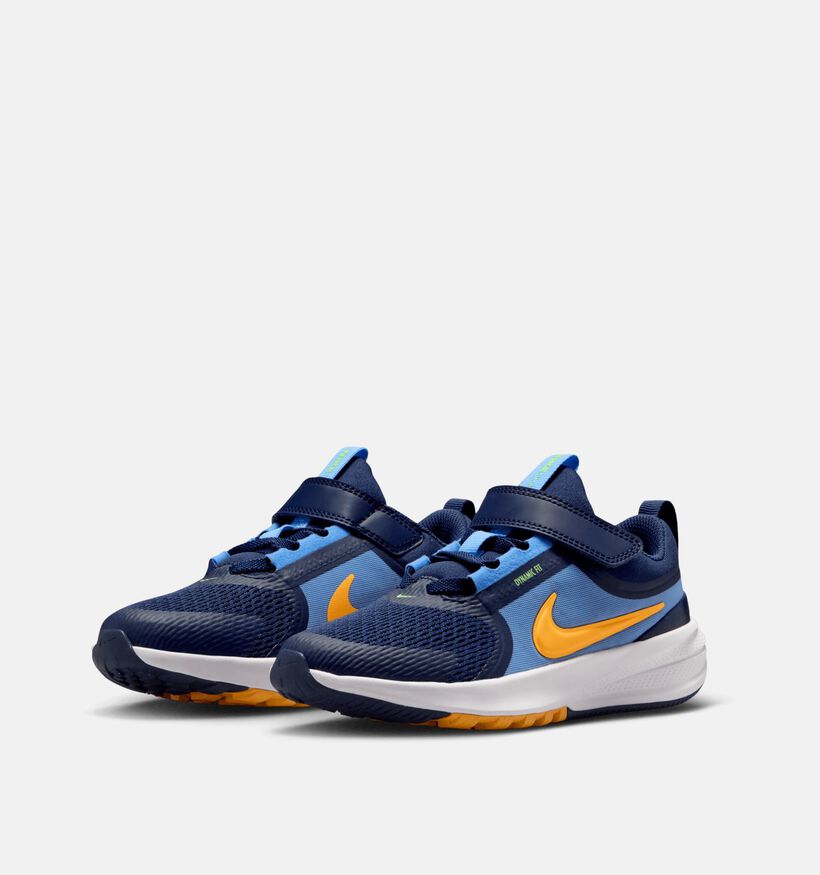 Nike Star Runner 5 Baskets en Bleu pour filles, gar&ccedil;ons (367285) - pour semelles orthop&eacute;diques