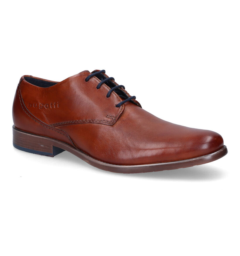 Bugatti Licio Chaussures à lacets en Cognac en cuir (311561)