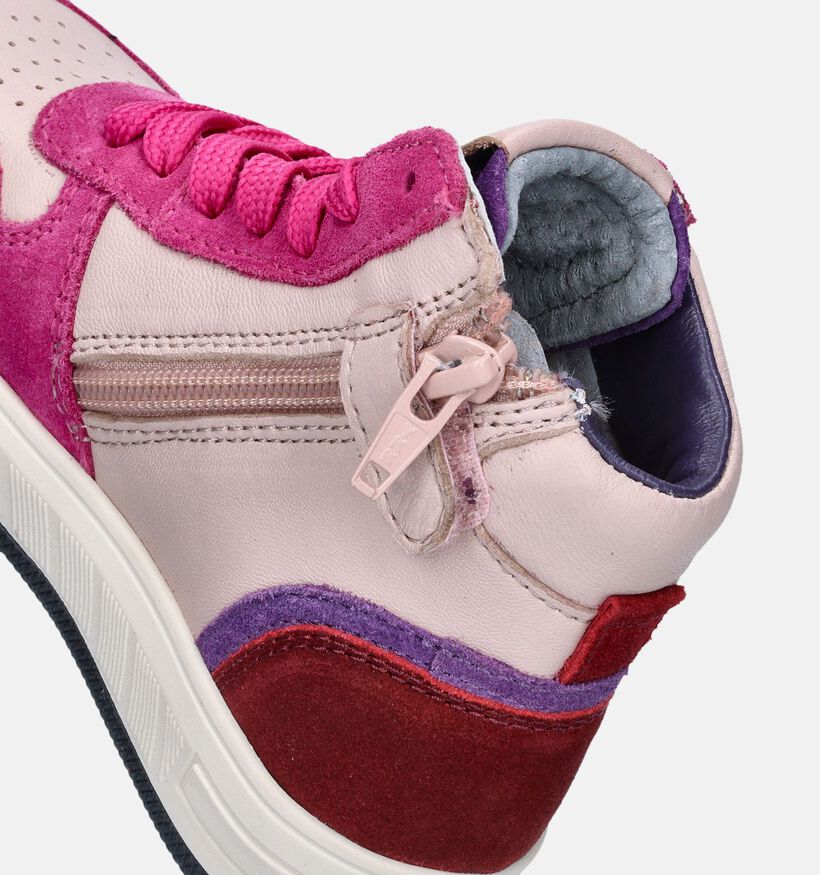 Milo & Mila Fuchsia Hoge sneakers voor meisjes (348109) - geschikt voor steunzolen