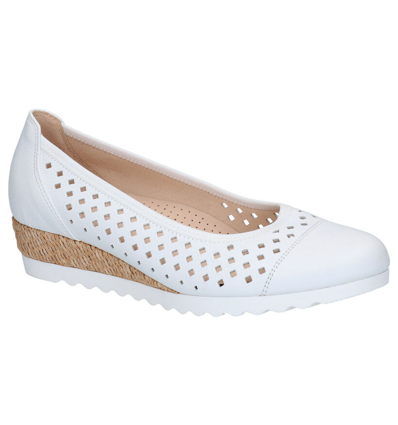 Gabor Easy Walking Escarpins en Blanc en cuir (271503)