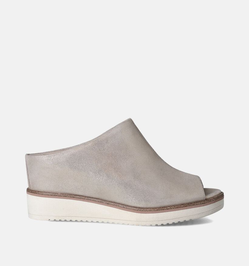 Tamaris Nu-pieds compensées en Or pour femmes (354304)