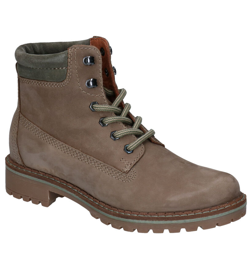 Dazzle Boots à lacets en Orange en nubuck (278832)