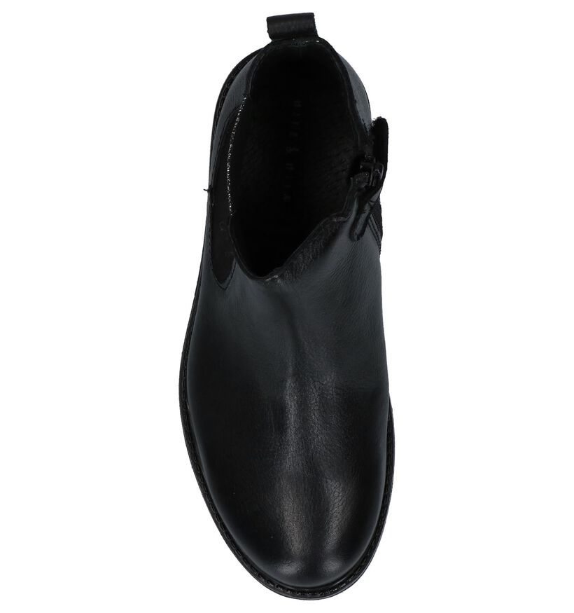 Milo & Mila Chaussures hautes en Noir en cuir (226032)