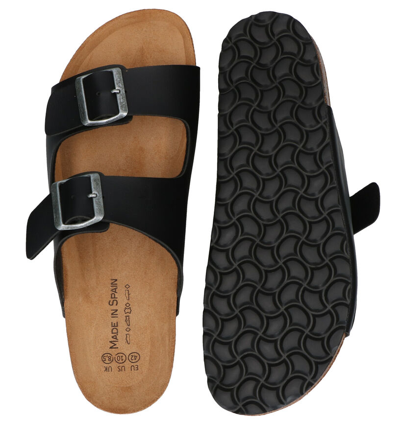 Made in Spain Zwarte Slippers in kunstleer (287683)