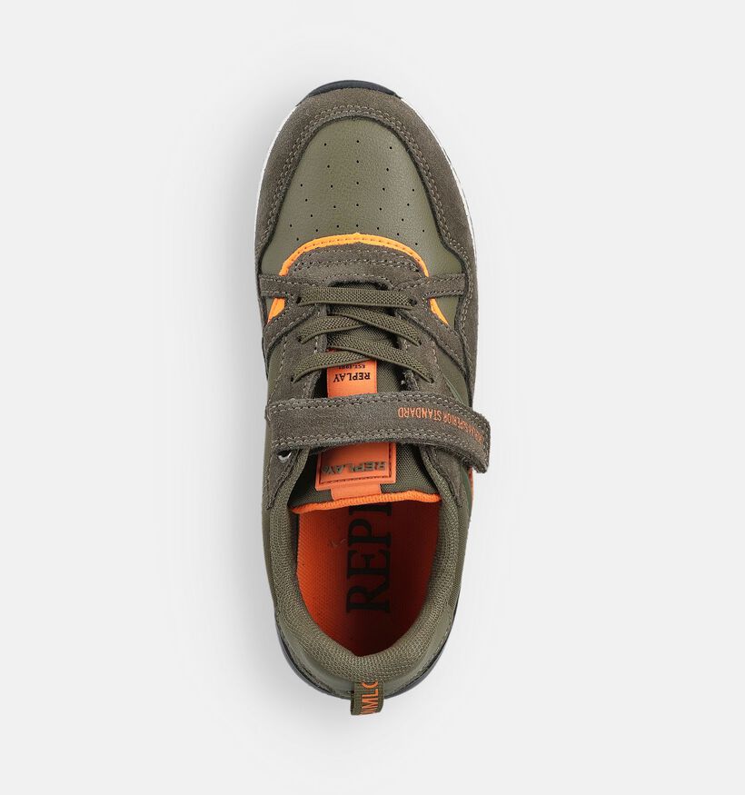 Replay Shoot Kaki Sneakers voor meisjes, jongens (360214) - geschikt voor steunzolen