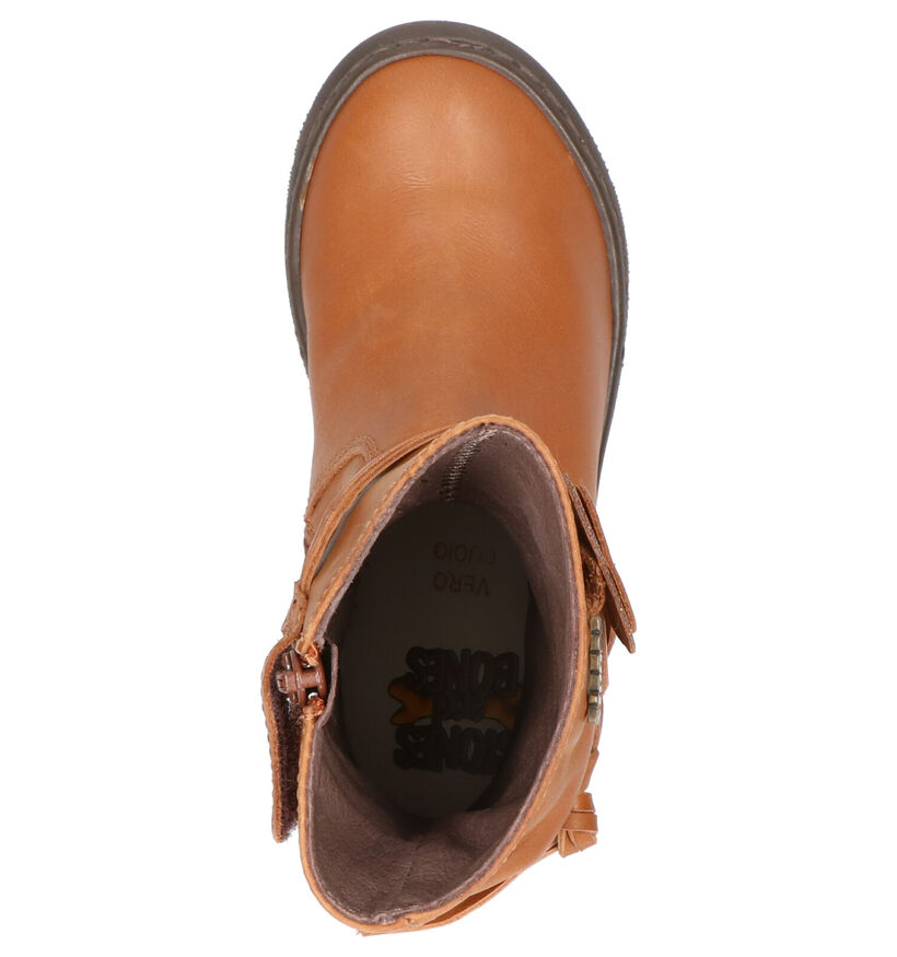 STONES and BONES Beart Bottes en Cognac en cuir (256778)