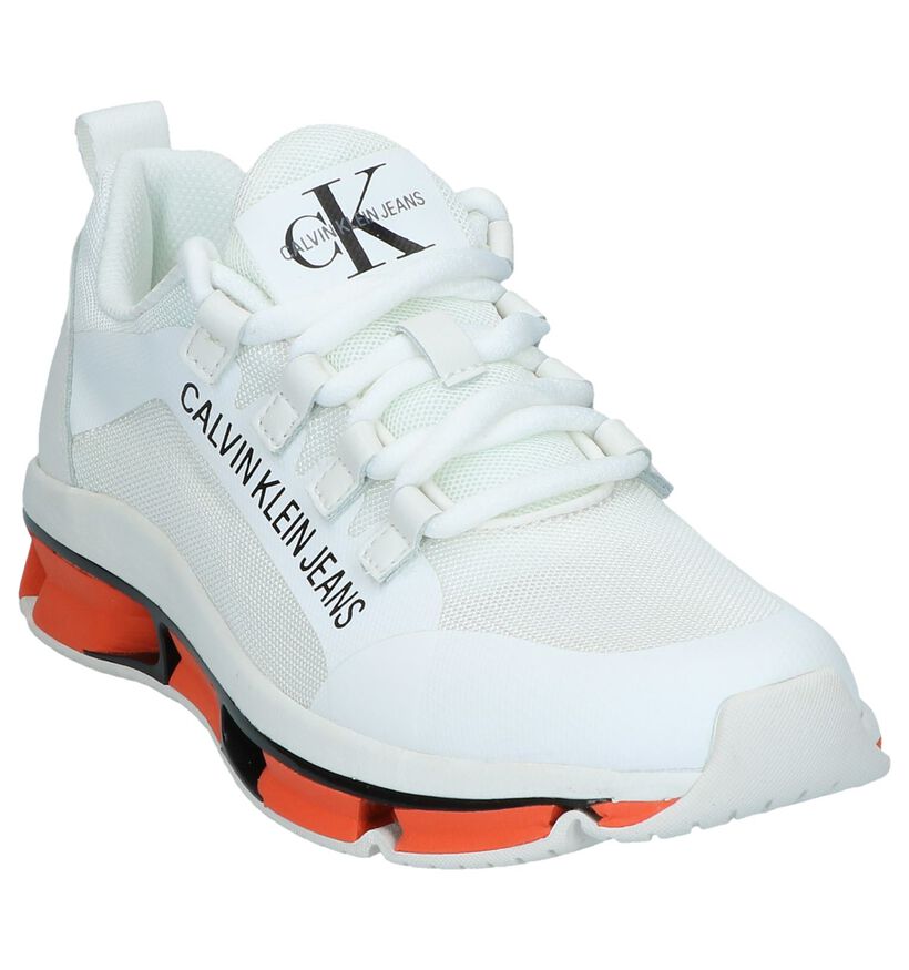 Witte Sneakers Calvin Klein Lolas in stof (241602)