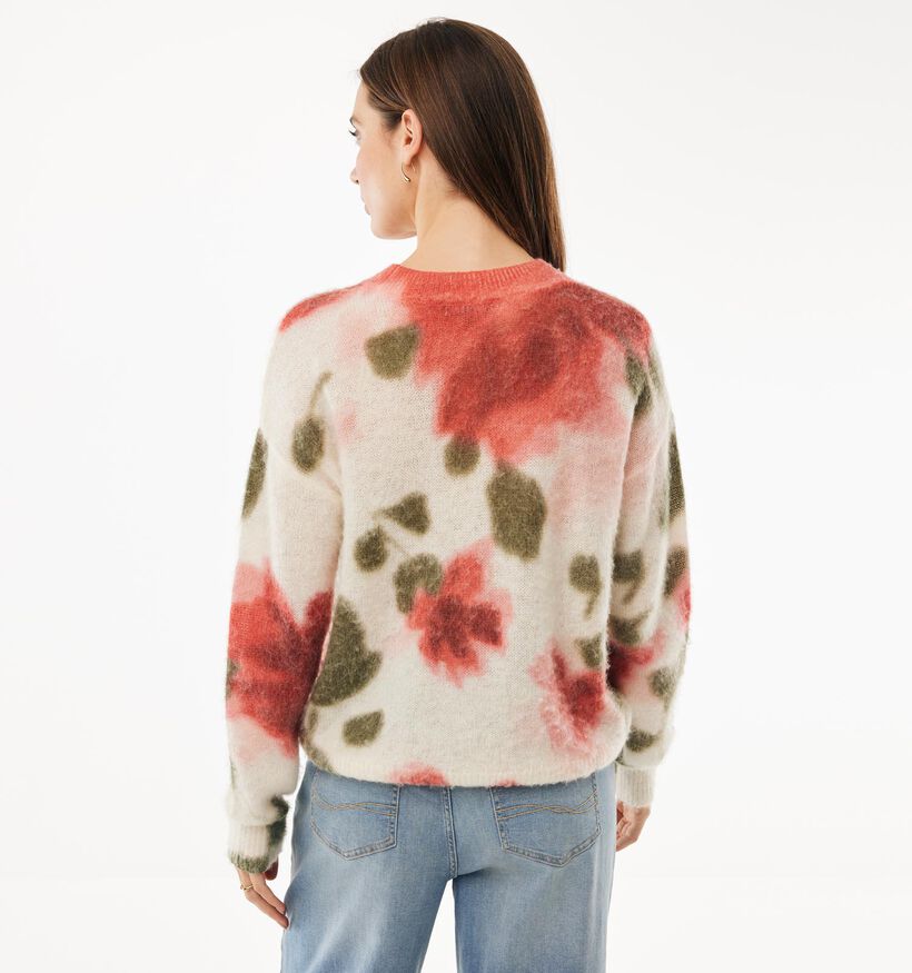 Mexx Printed Flowers Ecru Trui voor dames (368526)