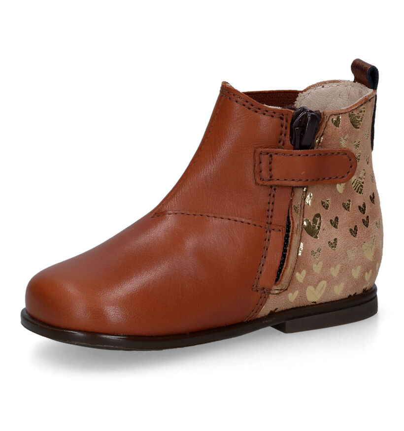 Beberlis Cognac Boots in leer (315686)
