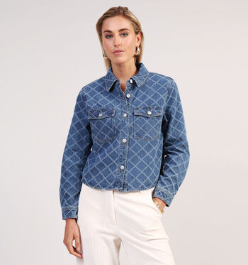 Manteau court bleu JDY Manteaux Bleu