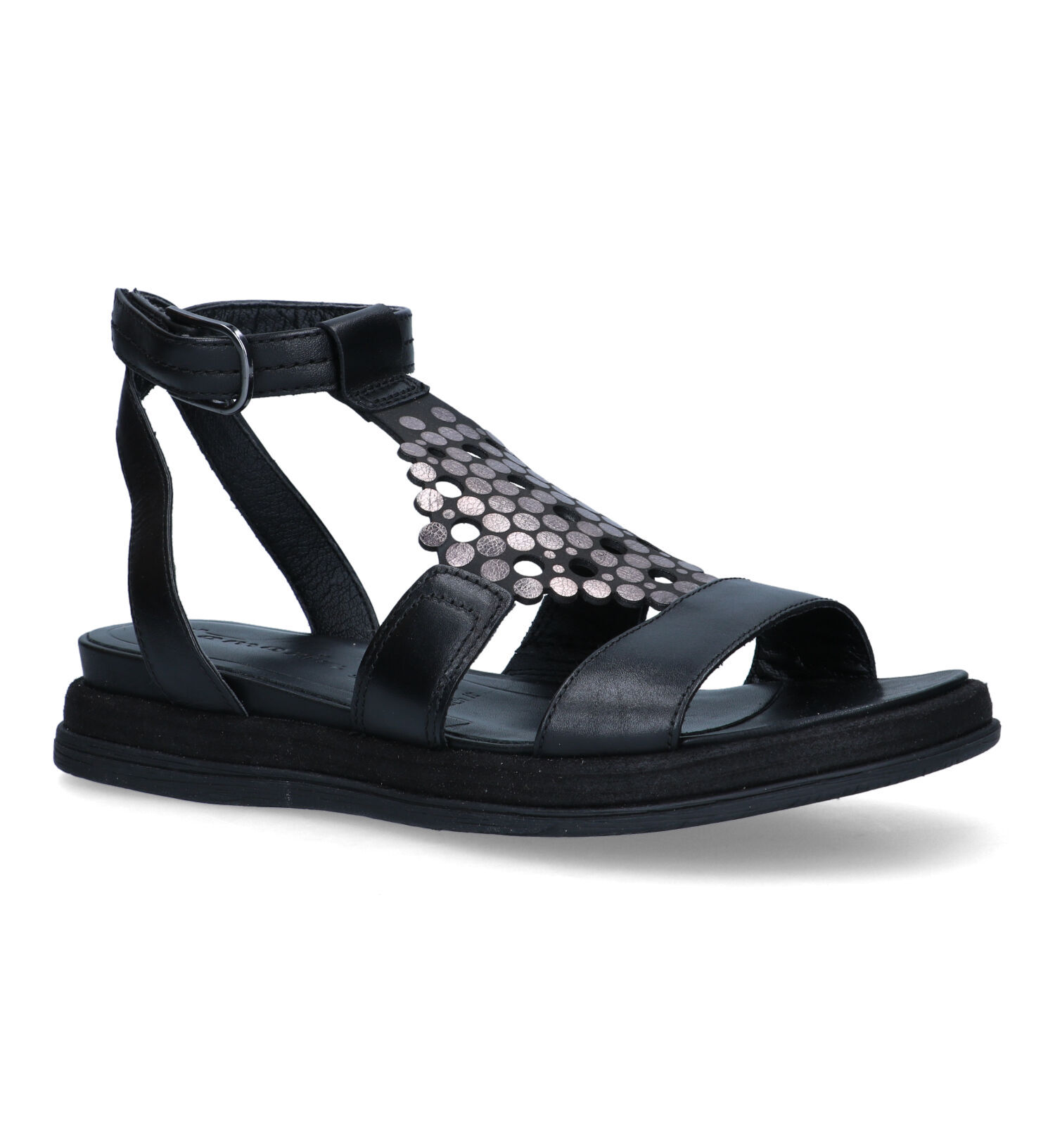 Tamaris sandales hotsell compensées noir