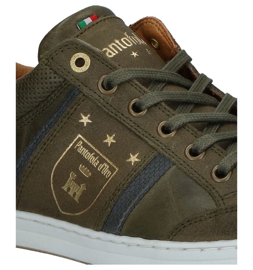 Pantofola d'Oro Mondovi Low Grijze Veterschoenen in leer (286479)