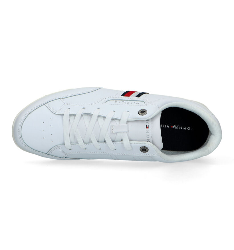 Tommy Hilfiger Classic Lo Cupsole Witte Veterschoenen in leer (321225)