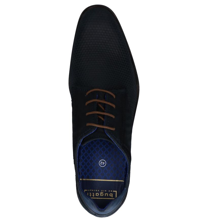 Bugatti Chaussures habillées en Bleu foncé en cuir (252952)